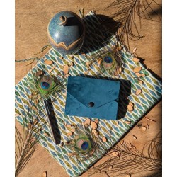 Enveloppe Duo Bleu canard